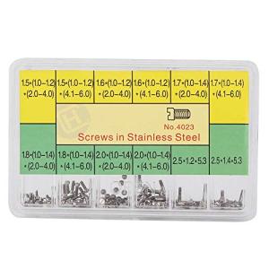 時計ケースねじ 腕時計 工具  ステンレス鋼時計裏蓋ねじ時計修理ツール 腕時計用 補修 スクリュー