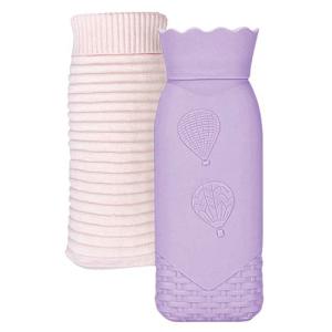 HUGmeee 湯たんぽ 注水式 ゆたんぽ シリコン お湯入れ式 ゴム製 電気不要 あったか 寒冷対策 やわらか 疲労緩和