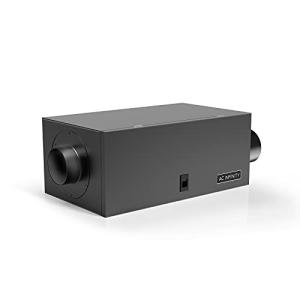 AC Infinityインラインフィルターボックス 4インチ MERV 13フィルター付き 家全体HVACフィルターキット 4インチイン