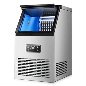 全自動製氷機 業務用 高速製氷機 商業製氷機 氷貯蔵容量11.5KG 大容量 簡単操作 一度製氷40個 1日最大60kg