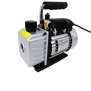 エアコン 真空ポンプ 小型 エアコンガスチャージ ガス補充 シングルステージ オイル逆流防止機能付き