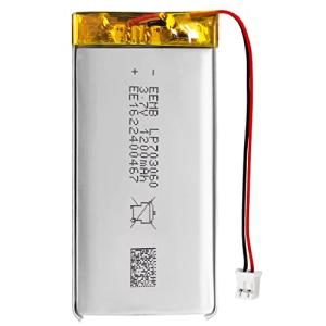 EEMB 3.7V リチウムイオン 703060 電池1200mAh リポバッテリー二次電池パック 充電電池 JSTコネクタつくポリマー電池-