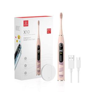 zepan Oclean X10 電動歯ブラシ  壁掛け 電動はぶらし5種類モード AIディスプレイ ピンク