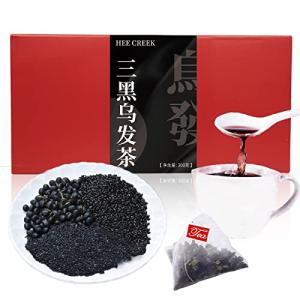 煕渓 三黒茶 300g/30包 三黒茶 茶 ウファ茶 黒髪養髪茶 黒茶 養生茶 黒豆茶 黒米 黒ゴマ 黒米 黒豆 黒芝麻 茶葉 自然栽培 無添加