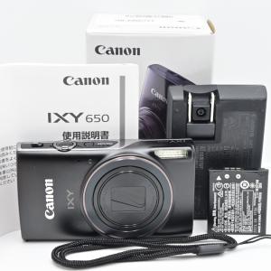 Canon コンパクトデジタルカメラ IXY 650 ブラック 光学12倍ズーム/Wi-Fi対応 IXY650BK｜guchiiii