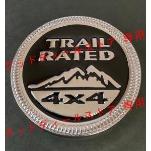 Jeep TRAIL RATED エンブレム トレイルレイテッド 3Dメタル ステッカー サイド フ...