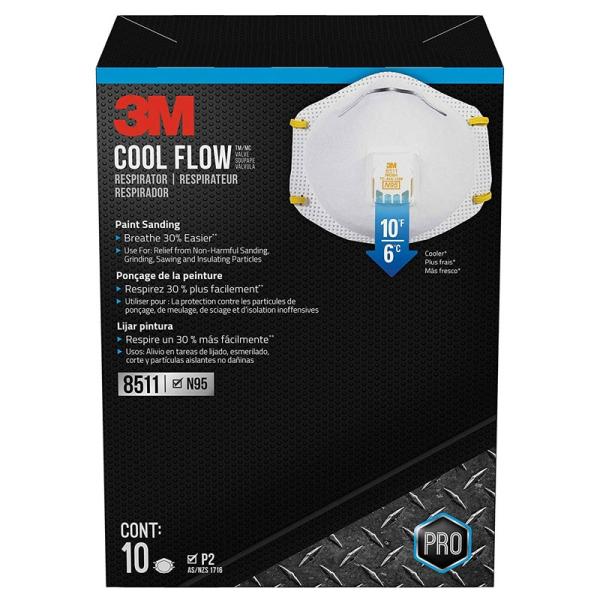 【販売終了】3M スリーエム 8511 防毒 マスク Respirator N95 クールフローバル...