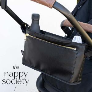 【販売終了】 ベビーカー バッグ おしゃれ 大容量 The Nappy Society ナッピーソサエティー プラムキャディ ベビーカーオーガナイザー｜gudezacom