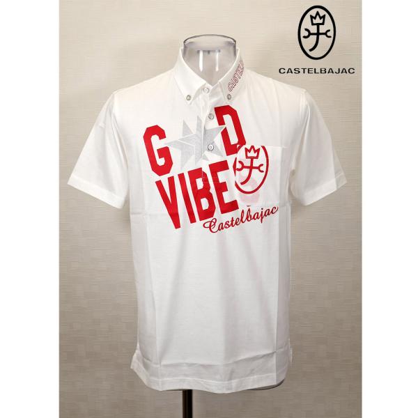 ★２０２４ 春夏 ・５０%OFF・ カステルバジャック【*002*】クールローレル刺繍+Pt入り半袖...