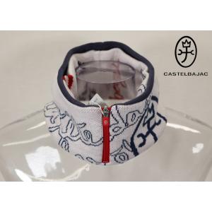 カステルバジャック＜３０％OFF＞【*002*】ニットネックウォーマー　ハーフジップ仕様（裏地フリー...