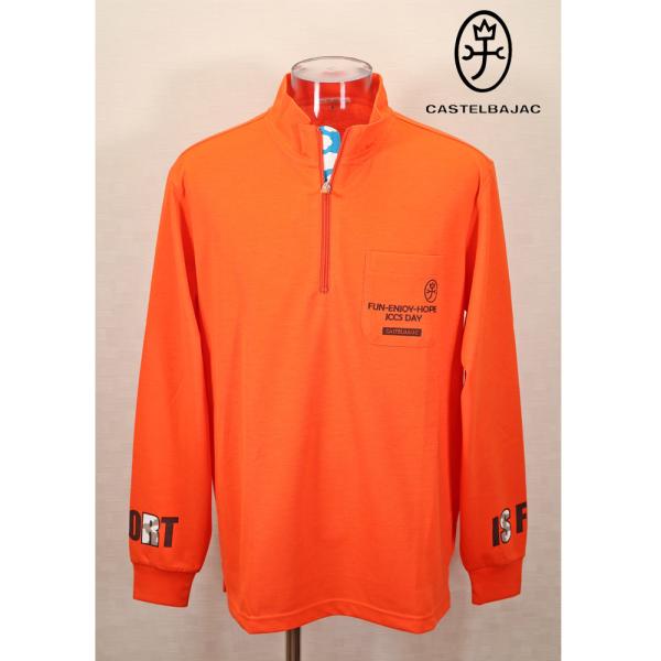 ★２０２４ 秋冬・カステルバジャック・50％OFF【*002*】ジップシャツ・ポケット付き刺繍入り＜...