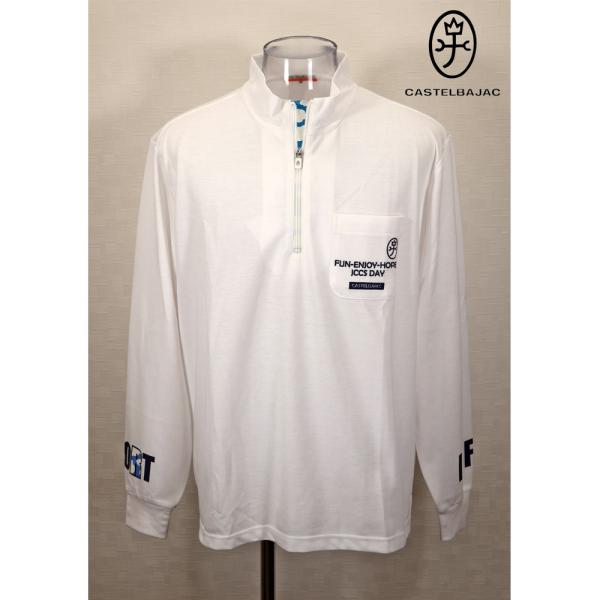 ★２０２４ 秋冬・カステルバジャック・50％OFF【*002*】ジップシャツ・ポケット付き刺繍入り＜...