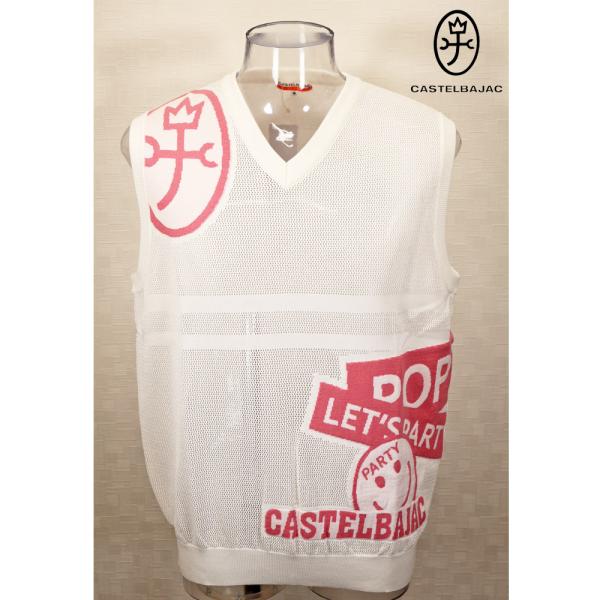 ★２０２５ 春夏 カステルバジャック【25周年*002*】40％OFF KAMONスマイル Vネック...