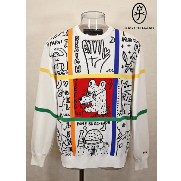 ★２０２５ 春夏 カステルバジャック【25周年*002*】40％OFF サマーニットセーター＜Lサイ...