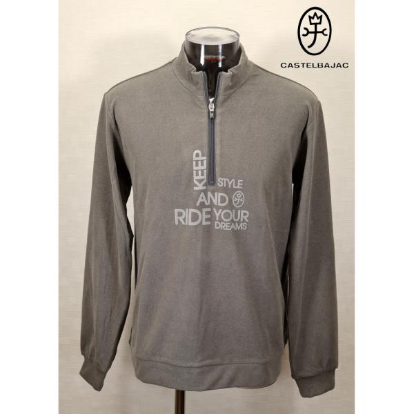 ★２０２５ 秋冬 新作 カステルバジャック【*002*】３０%OFF・両面起毛ストレッチ・ハーフジッ...