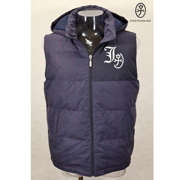★２０２５ 秋冬 新作 カステルバジャック【*002*】３０%OFF・ダウンベスト・ロゴモノグラム柄...