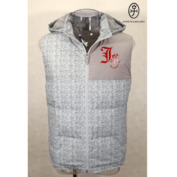 ★２０２５ 秋冬 新作 カステルバジャック【*002*】３０%OFF・ダウンベスト・ロゴモノグラム柄...