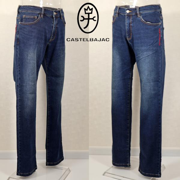 ★２０２５ 秋冬 新作 カステルバジャック【*002*】３０%OFF・５Ｐジーンズ・バック刺繍ロゴ入...