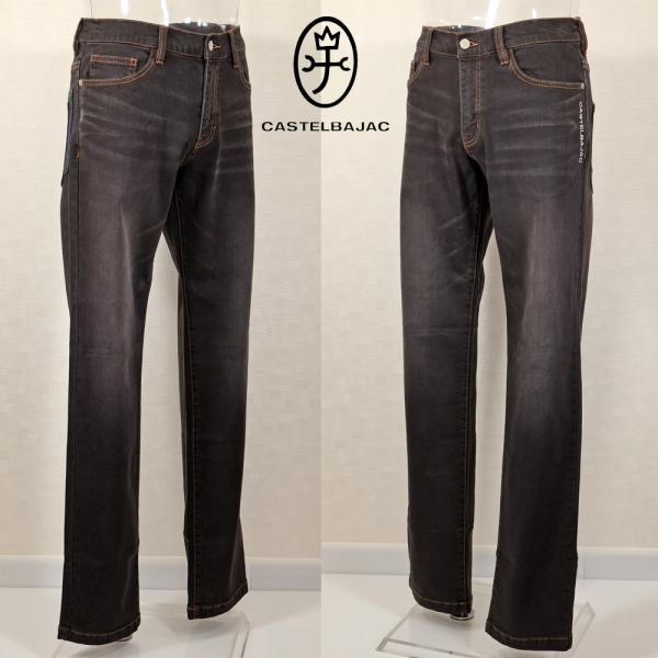 ★２０２５ 秋冬 新作 カステルバジャック【*002*】３０%OFF・５Ｐジーンズ・バック刺繍ロゴ入...