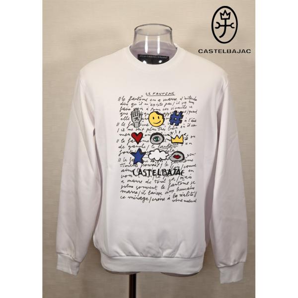 ★２０２５ 秋冬 新作 カステルバジャック【*002*】３０%OFF・ポッププリント・クルネックトレ...