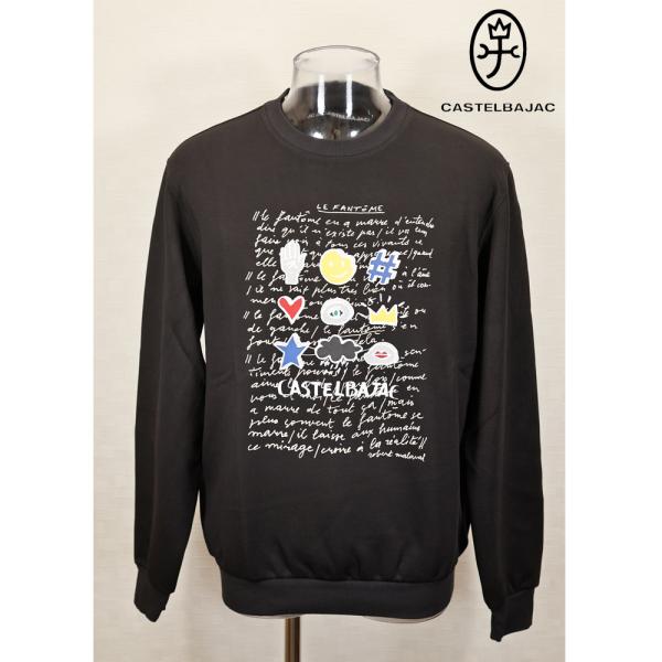 ★２０２５ 秋冬 新作 カステルバジャック【*002*】３０%OFF・ポッププリント・クルネックトレ...