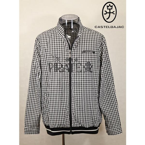 ★２０２６ 春夏 新作 カステルバジャック【*002*】綿ポリサッサー地・ギンガムチェックブルゾン＜...