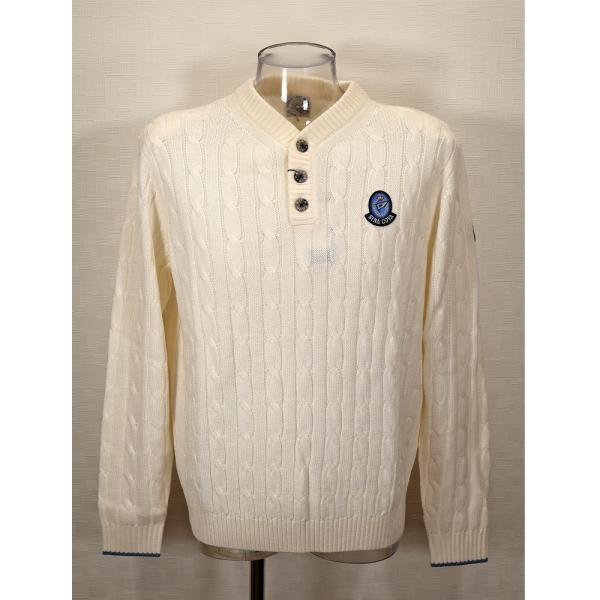 ★シナコバ【*001*】＜４０％OFF＞秋冬ヘンリーネックセーター＜Lサイズ＞-eb248