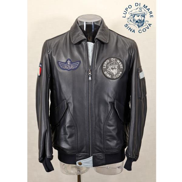 ★２０２４ 秋冬・シナコバ【*001*】【ebee】40％OFF・フライトジャケット レザージャケッ...