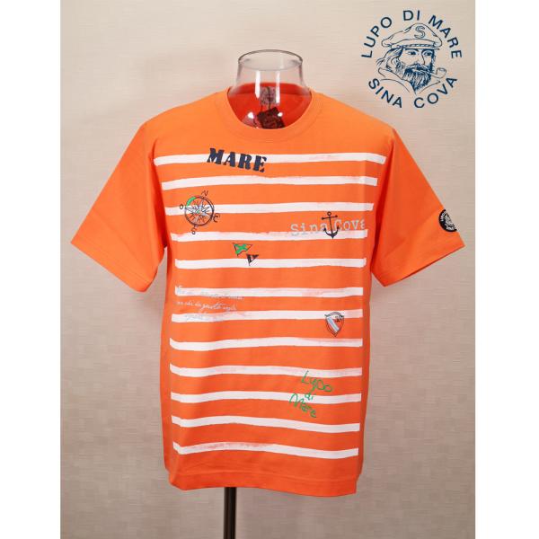 ★２０２５ 春夏　新作・３０%OFF・ シナコバ【*001*】半袖マリンボーダーTシャツ＜Lサイズ・...