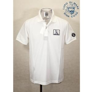 【新品未使用品　タグ付】 シナコバ　 半袖 　ポロシャツ　 LL 日本製　白 SINA COVA（シナコバ） (LL) ／五分袖ポロシャツ 2026新作 春夏 メンズ