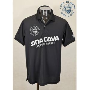 【新品未使用品　タグ付】シナコバ　半袖 総柄　ポロシャツ　LL 日本製　ネイビー 半袖ポロシャツ 25110550
