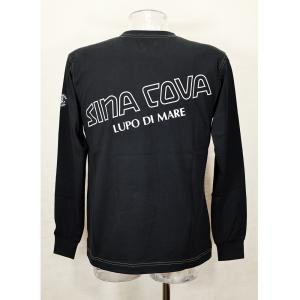 ★シナコバ【*店舗移転SALE*】SINA COVA & Guest-One コラボＴシャツ　限定品  秋冬長袖Ｔシャツ＜キングサイズ＞黒-kt226｜Guest-one