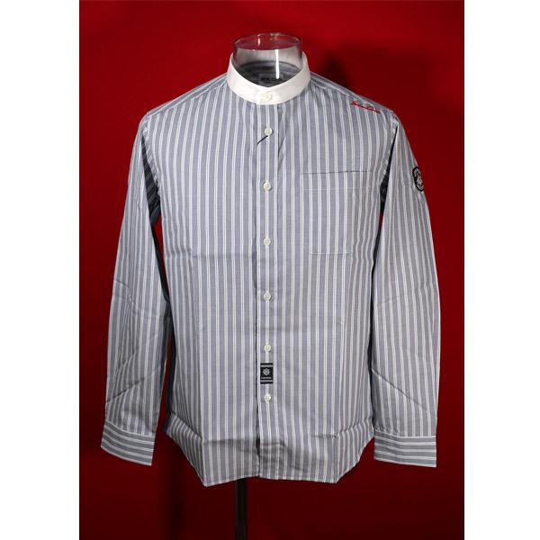 ★シナコバ【*001*】【*BIG SALE*】50％OFF・春夏長袖バンドカラーシャツ＜Mサイズ＞...