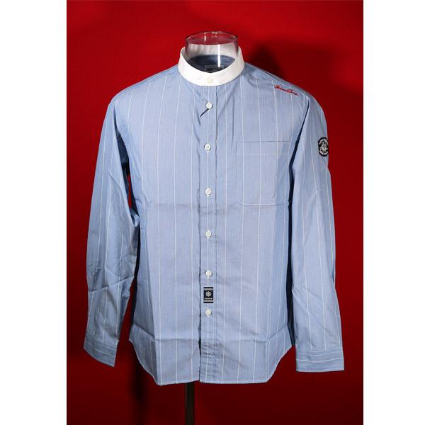 ★シナコバ【*001*】【*BIG SALE*】50％OFF・春夏長袖バンドカラーシャツ＜Mサイズ＞...