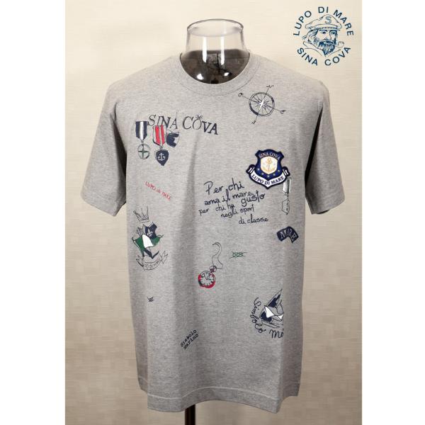 ★シナコバ【*001*】【*BIG SALE*】50％OFF・春夏半袖Ｔシャツ＜Lサイズ＞モクグレー...