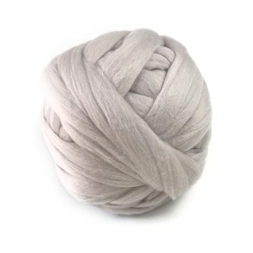 超極太メリノウール毛糸-Bicky フェアリーグレー 900g 大玉
