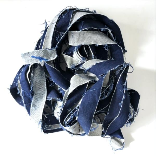 デニムジーンズリボンヤーン