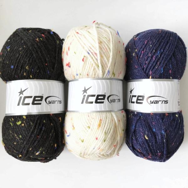 ICE Yarns フェイバリット ツイードアクリル毛糸