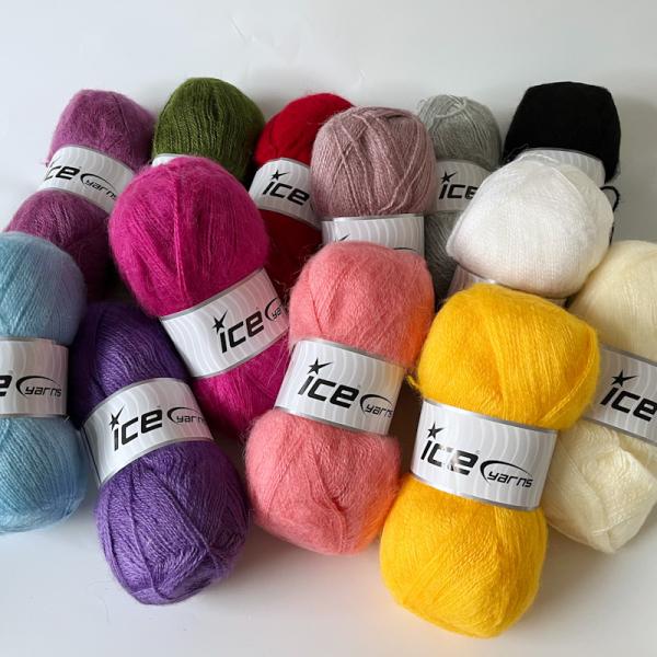 ICE Yarns モヘヤパステル毛糸 単色