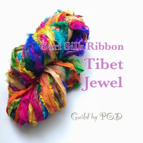 リサイクルサリーリボン Tibet Jewel