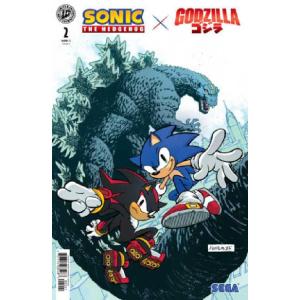 SONIC THE HEDGEHOG X GODZILLA #2＜Bカバー＞