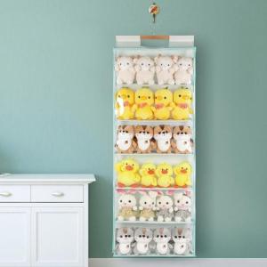 4段 収納 ぬいぐるみウォールポケット 吊り下...の詳細画像3