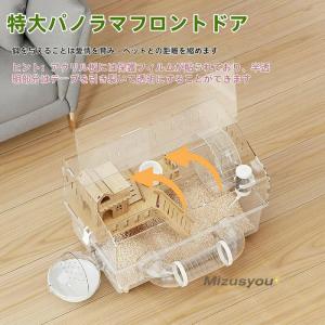 キンクマハムスター ケージ 透明 大型 キンク...の詳細画像3