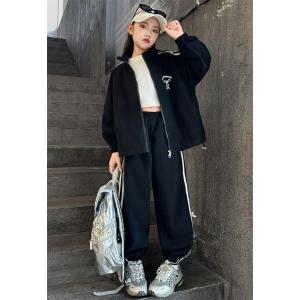 子供服 おしゃれ ジャージ パーカー 女の子 ...の詳細画像5
