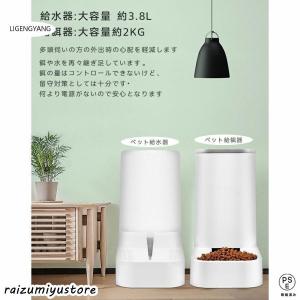 給餌器 給水器 猫 犬 ペット給餌器 自動餌や...の詳細画像2