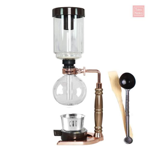 サイフォン式コーヒーメーカー ローズゴールド3人用 コーヒーサイフォン DIY コーヒー