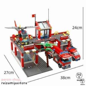 ブロック レゴ 互換 消防車 消防署 車 おも...の詳細画像1