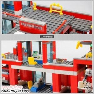 ブロック レゴ 互換 消防車 消防署 車 おも...の詳細画像4