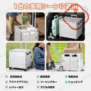 キャリーカート 折りたたみ 釣り 大容量50L...の詳細画像2