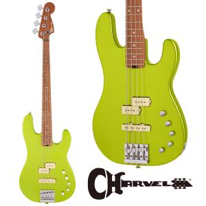 Charvel Pro-Mod San Dimas Bass PJ IV - Lime Green Metallic / Caramelized Maple - │ ライムグリーンメタリック《ベース》｜guitarplanet